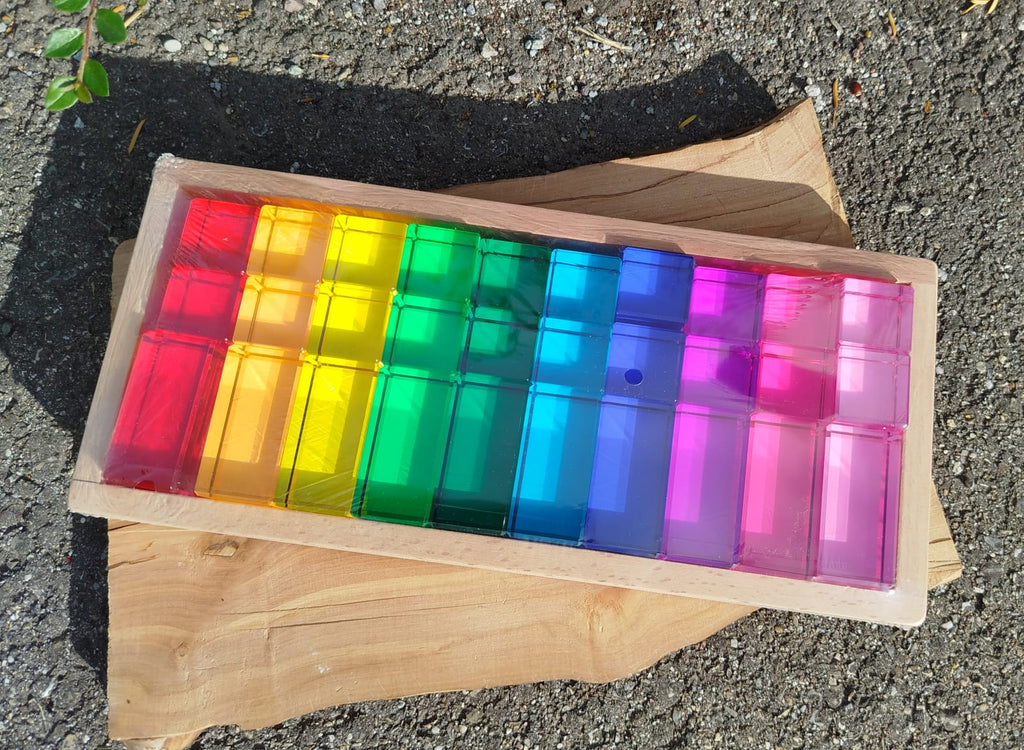 30x  Bunte Acryl Steine