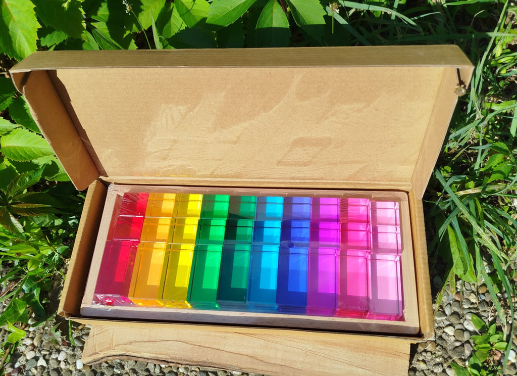 30x  Bunte Acryl Steine