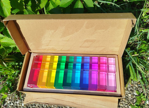 30x  Bunte Acryl Steine