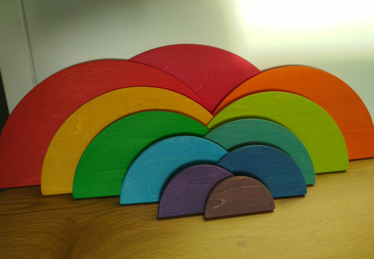 Holzstapel„Regenbogen“