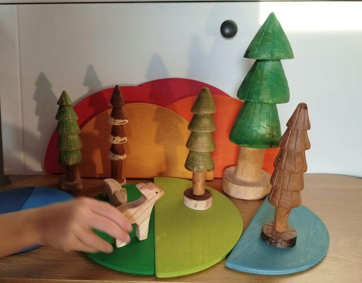 Holzstapel„Regenbogen“